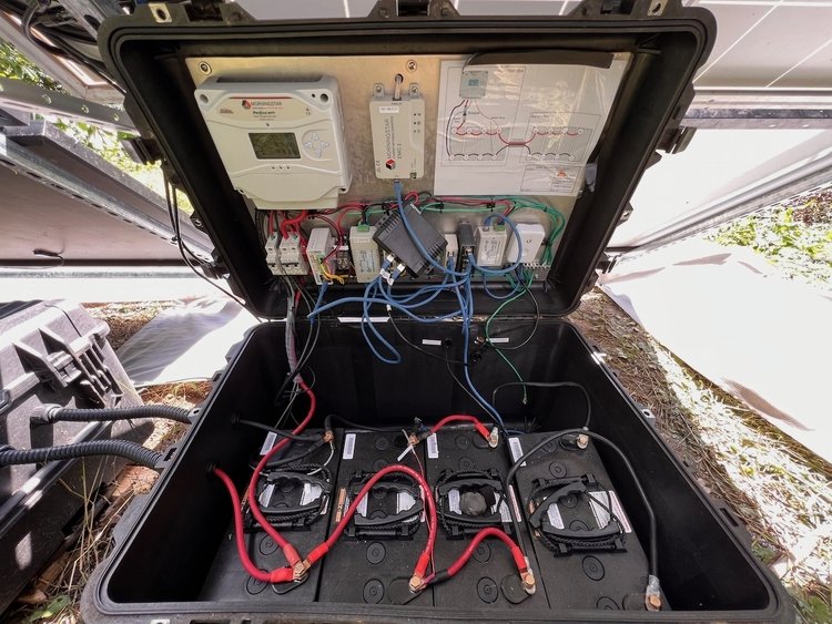 Dulles Greenway Eagle Cam Solar Equipment and Power Box