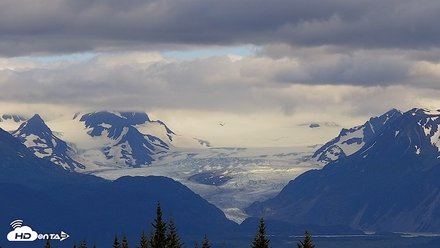 Glacier View from Inspiration Ridge - Homer Alaska Live Webcam