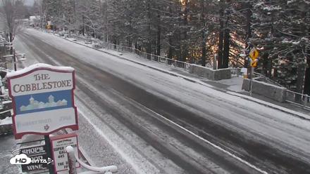 Cobblestone Center - Tahoe City Live Webcam - Apr 22, 2026, 6:36am PDT