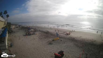 17th St. Del Mar Beach - 4K SW Live Webcam - Sep 12, 2026, 4:38pm PDT