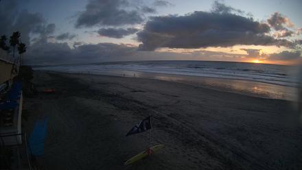 17th St. Del Mar Beach - 4K SW Live Webcam - Feb 17, 2026, 5:33pm PST
