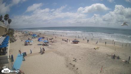 17th St. Del Mar Beach - 4K SW Live Webcam - Jun 30, 2026, 2:44pm PDT