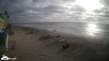 17th St. Del Mar Beach - 4K SW Live Webcam - Sep 25, 2026, 5:11pm PDT