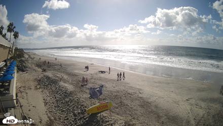 17th St. Del Mar Beach - 4K SW Live Webcam - Oct 12, 2026, 2:53pm PDT