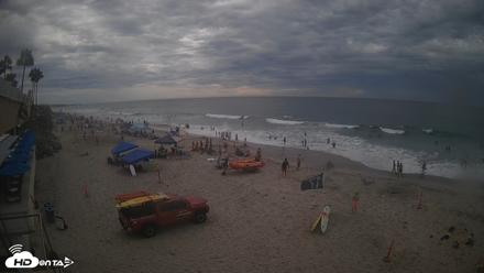17th St. Del Mar Beach - 4K SW Live Webcam - Sep 6, 2026, 4:07pm PDT