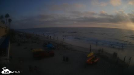 17th St. Del Mar Beach - 4K SW Live Webcam - Aug 8, 2026, 7:14pm PDT