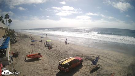 17th St. Del Mar Beach - 4K SW Live Webcam - Sep 29, 2026, 2:56pm PDT