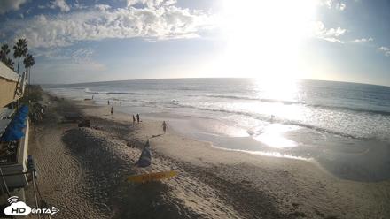 17th St. Del Mar Beach - 4K SW Live Webcam - Oct 20, 2026, 4:18pm PDT