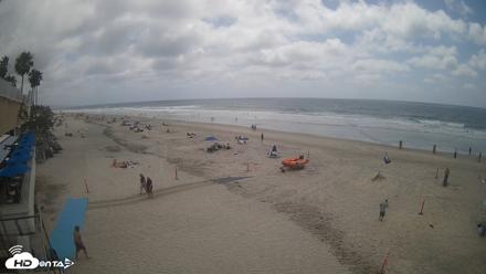 17th St. Del Mar Beach - 4K SW Live Webcam - May 16, 2026, 2:24pm PDT