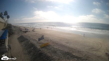 17th St. Del Mar Beach - 4K SW Live Webcam - Oct 8, 2026, 3:21pm PDT