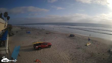 17th St. Del Mar Beach - 4K SW Live Webcam - Jun 4, 2026, 6:13pm PDT