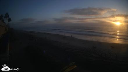 17th St. Del Mar Beach - 4K SW Live Webcam - Sep 30, 2026, 6:19pm PDT