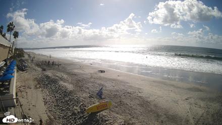 17th St. Del Mar Beach - 4K SW Live Webcam - Oct 12, 2026, 2:57pm PDT