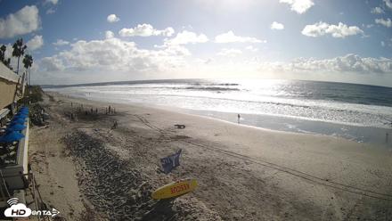 17th St. Del Mar Beach - 4K SW Live Webcam - Oct 12, 2026, 3:25pm PDT