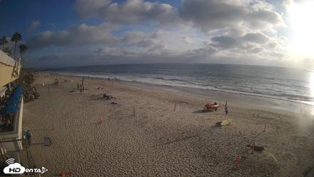 17th St. Del Mar Beach - 4K SW Live Webcam - Aug 12, 2026, 6:21pm PDT