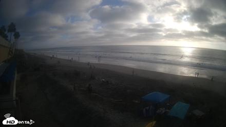 17th St. Del Mar Beach - 4K SW Live Webcam - Oct 9, 2026, 5:22pm PDT