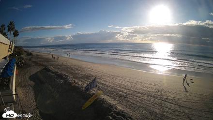17th St. Del Mar Beach - 4K SW Live Webcam - Oct 23, 2026, 4:55pm PDT