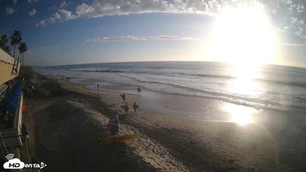 17th St. Del Mar Beach - 4K SW Live Webcam - Oct 20, 2026, 5:17pm PDT
