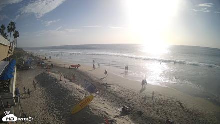 17th St. Del Mar Beach - 4K SW Live Webcam - Oct 17, 2026, 4:15pm PDT