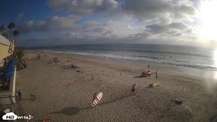 17th St. Del Mar Beach - 4K SW Live Webcam - Aug 12, 2026, 6:21pm PDT