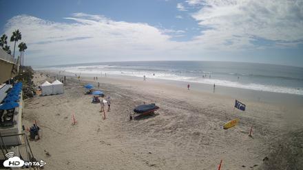 17th St. Del Mar Beach - 4K SW Live Webcam - Sep 10, 2026, 2:06pm PDT
