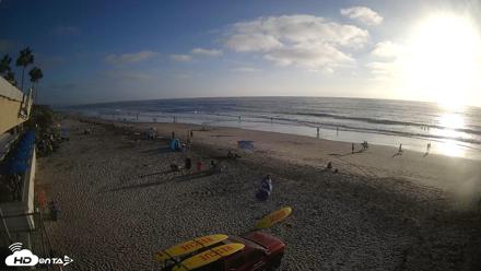 17th St. Del Mar Beach - 4K SW Live Webcam - Sep 13, 2026, 6:01pm PDT