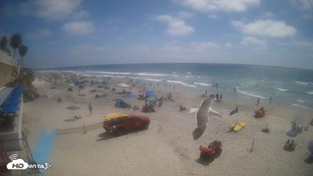17th St. Del Mar Beach - 4K SW Live Webcam - Jun 12, 2026, 3:00pm PDT