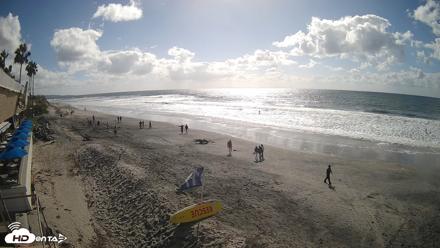 17th St. Del Mar Beach - 4K SW Live Webcam - Oct 12, 2026, 2:52pm PDT