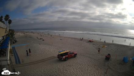 17th St. Del Mar Beach - 4K SW Live Webcam - May 9, 2026, 5:43pm PDT