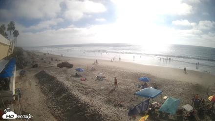 17th St. Del Mar Beach - 4K SW Live Webcam - Oct 9, 2026, 3:58pm PDT