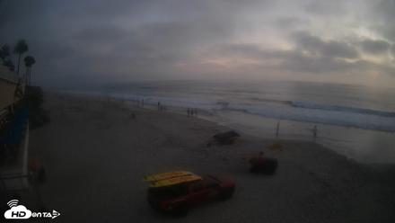 17th St. Del Mar Beach - 4K SW Live Webcam - Aug 27, 2026, 7:29pm PDT