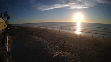 17th St. Del Mar Beach - 4K SW Live Webcam - Jan 11, 2026, 4:34pm PST