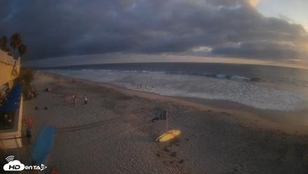 17th St. Del Mar Beach - 4K SW Live Webcam - Jun 30, 2026, 7:38pm PDT