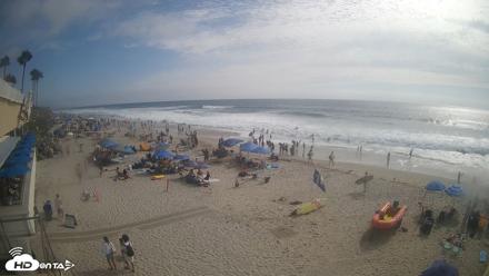 17th St. Del Mar Beach - 4K SW Live Webcam - Jul 25, 2026, 4:48pm PDT