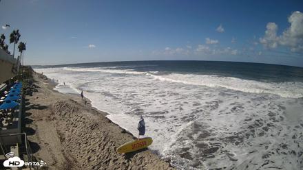 17th St. Del Mar Beach - 4K SW Live Webcam - Oct 12, 2026, 11:18am PDT