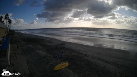 17th St. Del Mar Beach - 4K SW Live Webcam - Oct 12, 2026, 4:29pm PDT