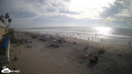 17th St. Del Mar Beach - 4K SW Live Webcam - Sep 26, 2026, 4:21pm PDT