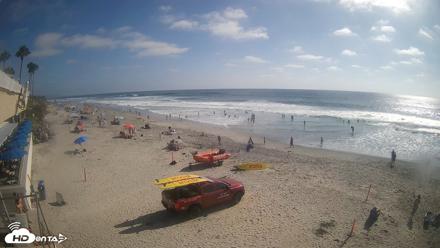 17th St. Del Mar Beach - 4K SW Live Webcam - Jul 29, 2026, 4:49pm PDT