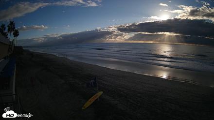 17th St. Del Mar Beach - 4K SW Live Webcam - Oct 23, 2026, 5:09pm PDT