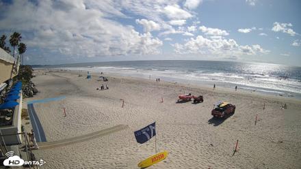 17th St. Del Mar Beach - 4K SW Live Webcam - Apr 26, 2026, 4:02pm PDT