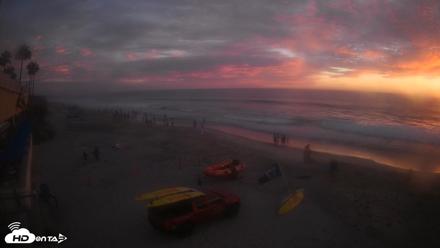 17th St. Del Mar Beach - 4K SW Live Webcam - Sep 5, 2026, 7:14pm PDT