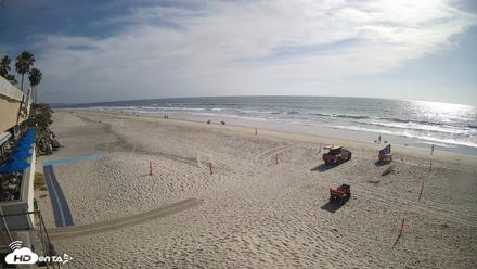 17th St. Del Mar Beach - 4K SW Live Webcam - Apr 29, 2026, 4:38pm PDT