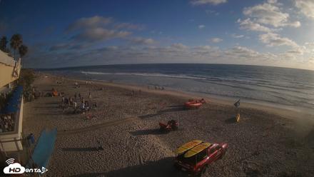 17th St. Del Mar Beach - 4K SW Live Webcam - Jun 20, 2026, 6:58pm PDT