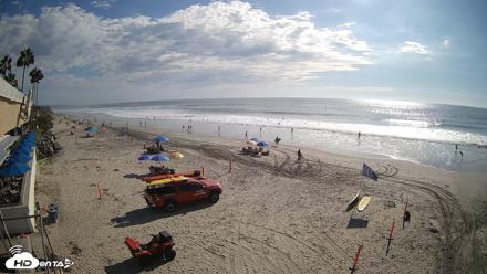 17th St. Del Mar Beach - 4K SW Live Webcam - Sep 9, 2026, 4:18pm PDT