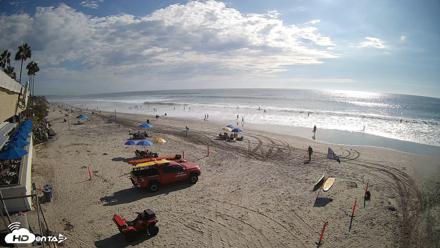 17th St. Del Mar Beach - 4K SW Live Webcam - Sep 9, 2026, 4:18pm PDT