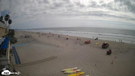 17th St. Del Mar Beach - 4K SW Live Webcam - May 3, 2026, 4:01pm PDT