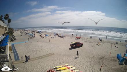 17th St. Del Mar Beach - 4K SW Live Webcam - May 9, 2026, 3:22pm PDT