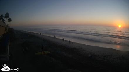 17th St. Del Mar Beach - 4K SW Live Webcam - Oct 2, 2026, 6:29pm PDT