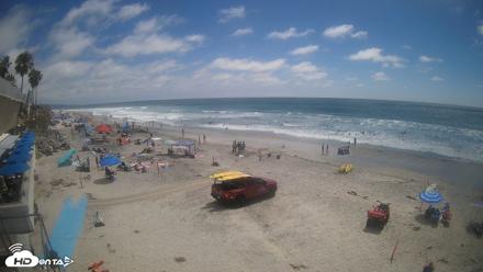 17th St. Del Mar Beach - 4K SW Live Webcam - Jun 19, 2026, 2:50pm PDT