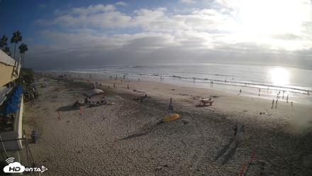 17th St. Del Mar Beach - 4K SW Live Webcam - Sep 12, 2026, 5:24pm PDT